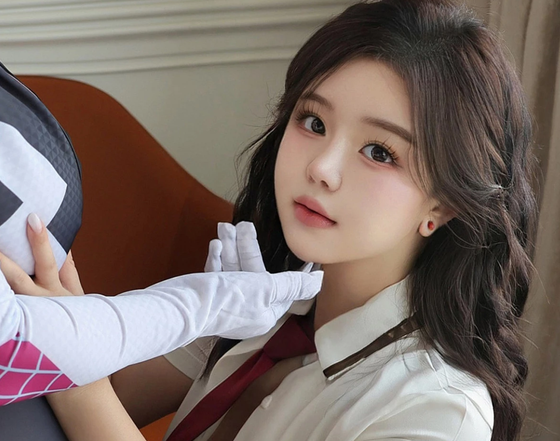 9122_女神小薯条nienie感性jk制服露黑色拨人心弦的贴身衣_